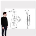 Picture of Saxophone _GroupedProduct_Rectangle_Landscape_Canvas_