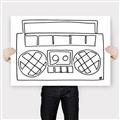 Picture of Portable Radio _GroupedProduct_Rectangle_Landscape_Canvas_