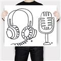 Picture of Microphone _GroupedProduct_Rectangle_Landscape_Canvas_