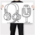 Picture of Microphone _GroupedProduct_Rectangle_Landscape_Canvas_