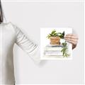 Picture of Flower Pot On Books _GroupedProduct_Square_Canvas_