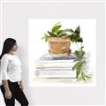 Picture of Flower Pot On Books _GroupedProduct_Square_Canvas_
