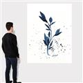 Picture of Blue Leaves III _GroupedProduct_Rectangle_Portrait_Canvas_