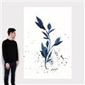 Picture of Blue Leaves III _GroupedProduct_Rectangle_Portrait_Canvas_