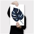 Picture of Blue Tropical Leaf I _GroupedProduct_Rectangle_Portrait_Canvas_