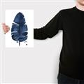 Picture of Blue Tropical Leaf II _GroupedProduct_Rectangle_Portrait_Canvas_