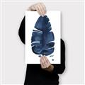 Picture of Blue Tropical Leaf II _GroupedProduct_Rectangle_Portrait_Canvas_