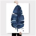Picture of Blue Tropical Leaf II _GroupedProduct_Rectangle_Portrait_Canvas_
