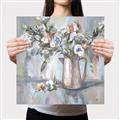 Picture of Beautiful Flower In Jar _GroupedProduct_Square_Canvas_