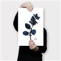 Picture of Blue Leaves V _GroupedProduct_Rectangle_Portrait_Canvas_