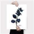 Picture of Blue Leaves V _GroupedProduct_Rectangle_Portrait_Canvas_