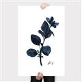 Picture of Blue Leaves V _GroupedProduct_Rectangle_Portrait_Canvas_