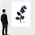 Picture of Blue Leaves V _GroupedProduct_Rectangle_Portrait_Canvas_
