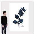 Picture of Blue Leaves V _GroupedProduct_Rectangle_Portrait_Canvas_
