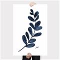 Picture of Blue Leaves VI _GroupedProduct_Rectangle_Portrait_Canvas_
