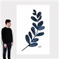 Picture of Blue Leaves VI _GroupedProduct_Rectangle_Portrait_Canvas_