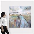 Picture of Water Golden Falls  _GroupedProduct_Square_Canvas_