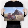 Picture of Red Wooden Barn _GroupedProduct_Rectangle_Landscape_Canvas_