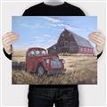 Picture of Red Wooden Barn _GroupedProduct_Rectangle_Landscape_Canvas_