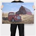 Picture of Red Wooden Barn _GroupedProduct_Rectangle_Landscape_Canvas_