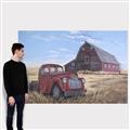 Picture of Red Wooden Barn _GroupedProduct_Rectangle_Landscape_Canvas_