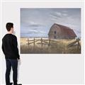 Picture of Wooden Fence _GroupedProduct_Rectangle_Landscape_Canvas_