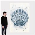 Picture of Blue Seashell _GroupedProduct_Rectangle_Portrait_Canvas_