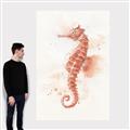 Picture of Coral Seahorse _GroupedProduct_Rectangle_Portrait_Canvas_