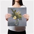 Picture of Drinking Glass With Flower _GroupedProduct_Square_Canvas_