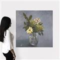Picture of Drinking Glass With Flower _GroupedProduct_Square_Canvas_