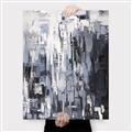 Picture of Abstract With Silver Foil _GroupedProduct_Rectangle_Portrait_Canvas_