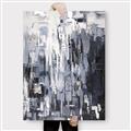 Picture of Abstract With Silver Foil _GroupedProduct_Rectangle_Portrait_Canvas_