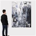 Picture of Abstract With Silver Foil _GroupedProduct_Rectangle_Portrait_Canvas_