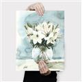 Picture of Flower In Glass Jar _GroupedProduct_Rectangle_Portrait_Canvas_
