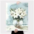 Picture of Flower In Glass Jar _GroupedProduct_Rectangle_Portrait_Canvas_