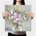 Picture of Pink And White Roses _GroupedProduct_Square_Canvas_