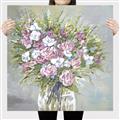 Picture of Pink And White Roses _GroupedProduct_Square_Canvas_
