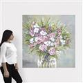 Picture of Pink And White Roses _GroupedProduct_Square_Canvas_