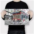 Picture of Centre Ville Café II _GroupedProduct_Rectangle_Landscape_Canvas_