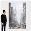 Picture of Yellow Taxi In New York _GroupedProduct_Rectangle_Portrait_Canvas_