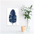 Picture of Blue Tropical Leaf II _GroupedProduct_Rectangle_Portrait_Canvas_