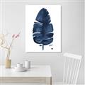 Picture of Blue Tropical Leaf II _GroupedProduct_Rectangle_Portrait_Canvas_