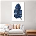 Picture of Blue Tropical Leaf II _GroupedProduct_Rectangle_Portrait_Canvas_