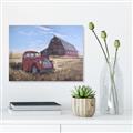 Picture of Red Wooden Barn _GroupedProduct_Rectangle_Landscape_Canvas_