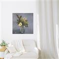 Picture of Drinking Glass With Flower _GroupedProduct_Square_Canvas_