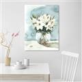 Picture of Flower In Glass Jar _GroupedProduct_Rectangle_Portrait_Canvas_
