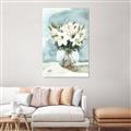 Picture of Flower In Glass Jar _GroupedProduct_Rectangle_Portrait_Canvas_