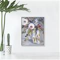 Picture of Bottle Neck Vase _GroupedProduct_Rectangle_Portrait_Canvas_Framed_