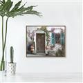 Picture of Door Arched Flower _GroupedProduct_Rectangle_Landscape_Canvas_Framed_