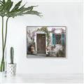 Picture of Door Arched Flower _GroupedProduct_Rectangle_Landscape_Canvas_Framed_